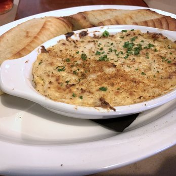 Julep Kitchen & Bar - Chesapeake Crab Dip (three cheeses, blue crab backfin, claw, lump meat, Old Bay) with bread - Barbeque Near Me - Annapolis, Maryland Julep Kitchen & Bar - Chesapeake Crab Dip (three cheeses, blue crab backfin, claw, lump meat, Old Bay) with bread - Barbeque Near Me - Annapolis, Maryland