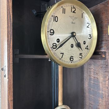 Watchworks - Hermle Wall Clock interior with new gong and chimes. What a beautiful sound this clock makes - Watches Near Me - Walnut Creek, California Watchworks - Hermle Wall Clock interior with new gong and chimes. What a beautiful sound this clock makes - Watches Near Me - Walnut Creek, California