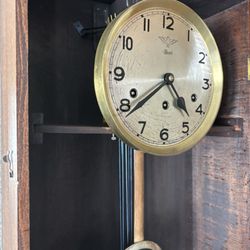 Watchworks - Hermle Wall Clock interior with new gong and chimes. What a beautiful sound this clock makes