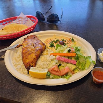 Al Hamra Kabob Grill - fish plate - Falafel Near Me - Inglewood, California Al Hamra Kabob Grill - fish plate - Falafel Near Me - Inglewood, California