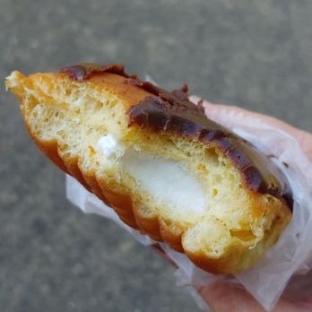 Jolly Pirate Donuts - Long John with white cream....my fav! - Donuts Near Me - Ashland, Kentucky