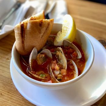 Seasurf Fish Co - Clams n Mexican Chorizo with White Wine - Seafood Near Me - Del Mar, California Seasurf Fish Co - Clams n Mexican Chorizo with White Wine - Seafood Near Me - Del Mar, California