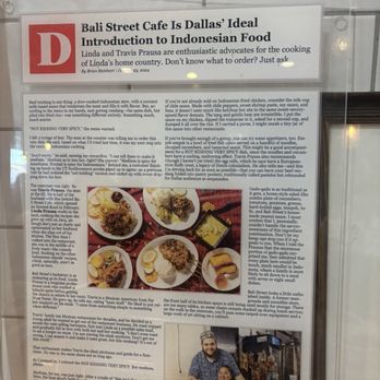 Bali Street Cafe - Featured in the news - Indonesian Near Me - Dallas, Texas Bali Street Cafe - Featured in the news - Indonesian Near Me - Dallas, Texas