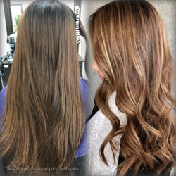 Today’s Hair Designs - From box dye to balayage. First session. Color & style by Christina