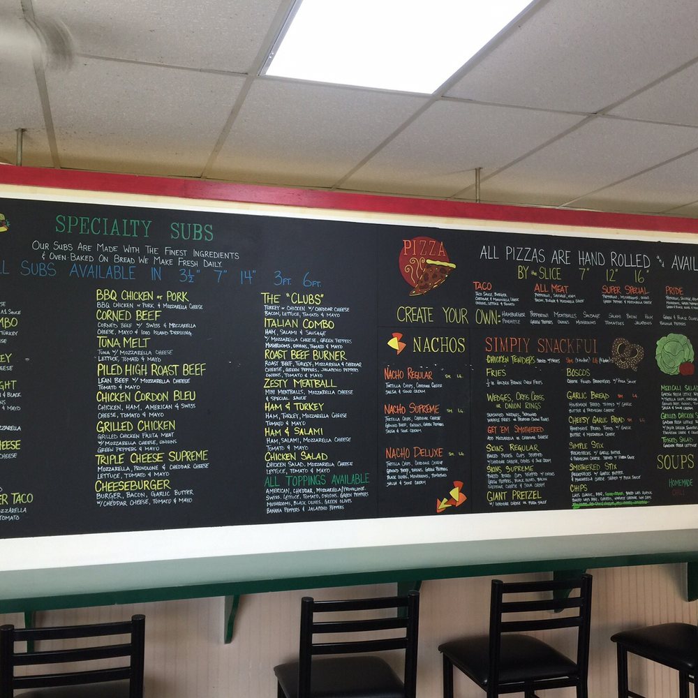 Subs N More - Menu board - American Near Me - South Haven, Michigan Subs N More - Menu board - American Near Me - South Haven, Michigan