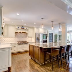 Counter Dimensions - By removing some walls and installing a new beam, a tremendous amount of space was freed up to make this new kitchen very lar...