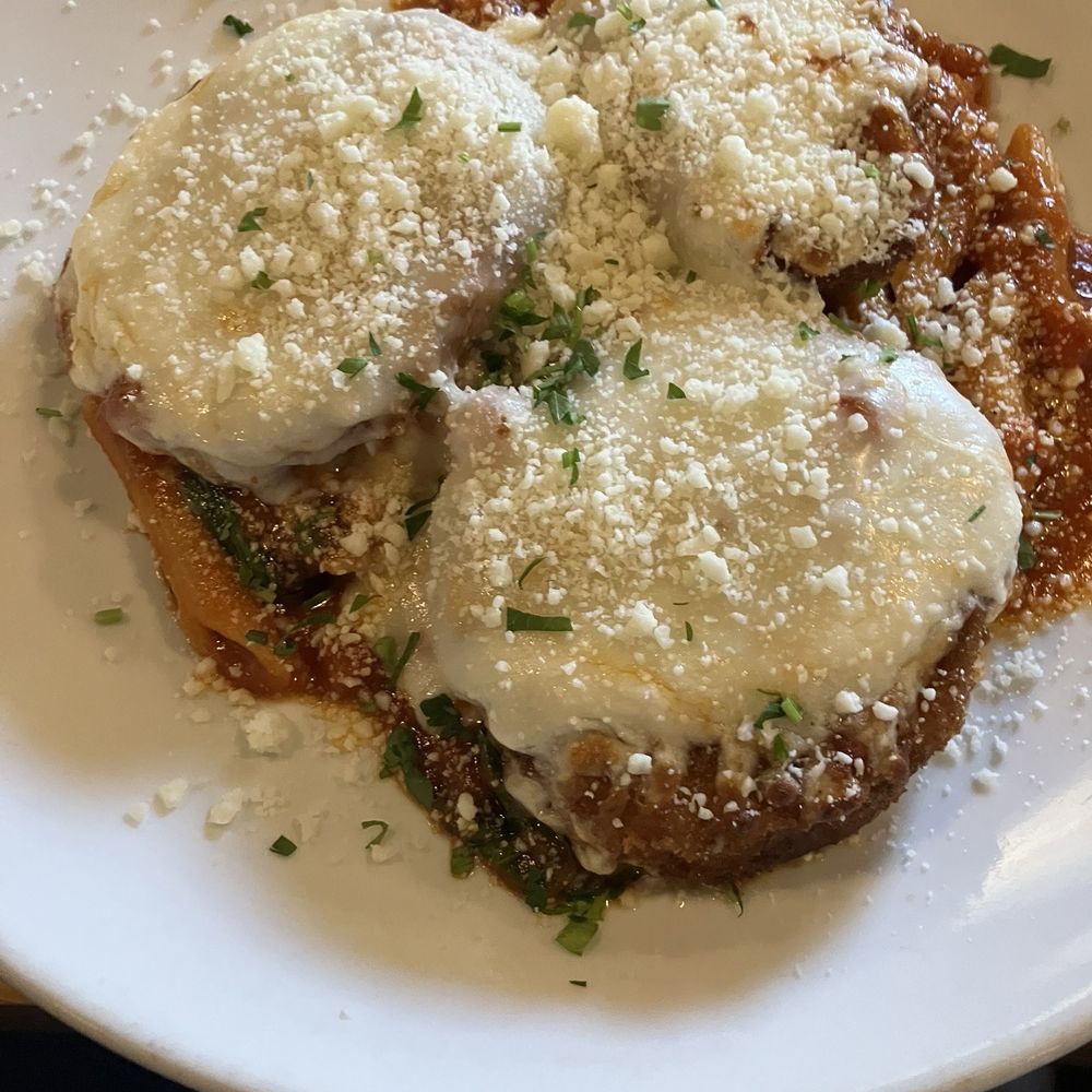Jimmy's Bistro - Eggplant parmigiana. - Seafood Near Me - Delray Beach, Florida