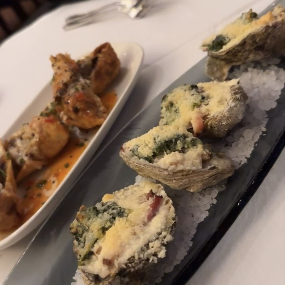 Sullivan's Steakhouse - Oysters Rockafeller and cheesesteak egg rolls. - Steakhouses Near Me - Tucson, Arizona Sullivan's Steakhouse - Oysters Rockafeller and cheesesteak egg rolls. - Steakhouses Near Me - Tucson, Arizona