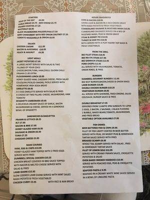 Menu photo 1 Dumb Bell Gerrards Cross, BKM