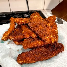 Freshly fried fish. Freshly fried fish.