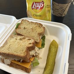 Murphy's Corner Coffee - Gluten free club sandwich.