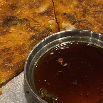Jongro BBQ - Korean Style Kimchi Pancake Special - Korean Near Me - New York, New York Jongro BBQ - Korean Style Kimchi Pancake Special - Korean Near Me - New York, New York