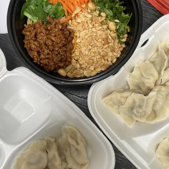 Sister Liu's Kitchen - Warm Rice Noodle with MeatPork Dumplings - Chinese Near Me - Durham, North Carolina Sister Liu's Kitchen - Warm Rice Noodle with MeatPork Dumplings - Chinese Near Me - Durham, North Carolina