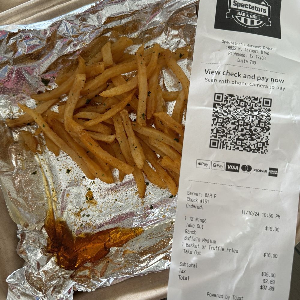 Oil with some Truffle "basket" of fries Oil with some Truffle "basket" of fries