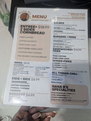 Menu photo 2 Nana Bs Country Kitchen Round Rock, TX