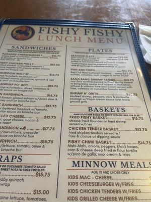 Menu photo 1 Fishy Fishy Cafe Southport, NC Menu photo 1 Fishy Fishy Cafe Southport, NC