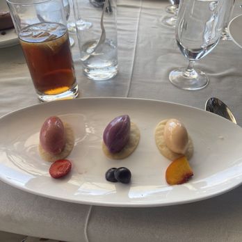 Auberge du Soleil - Trio of Seasonal Fruit Sorbets - Hotels Near Me - Rutherford, California Auberge du Soleil - Trio of Seasonal Fruit Sorbets - Hotels Near Me - Rutherford, California