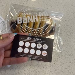 Pastry & loyalty card Pastry & loyalty card