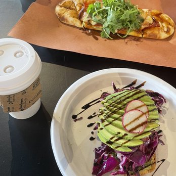 Social Play Haus - Avocado toast and chorizo flat bread! - Cafes Near Me - Plainview, New York Social Play Haus - Avocado toast and chorizo flat bread! - Cafes Near Me - Plainview, New York
