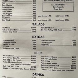 Pop's Barbq - Menu as of 10/29/22