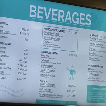 White Rhino Coffee - Drink menu - Coffee & Tea Near Me - Irving, Texas