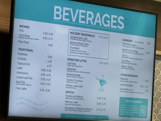 Menu photo 1 White Rhino Coffee Irving, TX