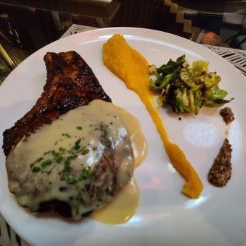 Stage Restaurant - BBQ spiced kurobuta pork chop - New American Near Me - Honolulu, Hawaii Stage Restaurant - BBQ spiced kurobuta pork chop - New American Near Me - Honolulu, Hawaii
