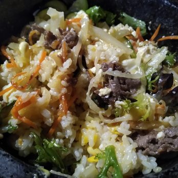 KimGalbi - Dolsot Bibimbap after I mixed it up $13. - Korean Near Me - Montreal, Quebec KimGalbi - Dolsot Bibimbap after I mixed it up $13. - Korean Near Me - Montreal, Quebec