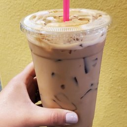 Iced caramel latte Iced caramel latte