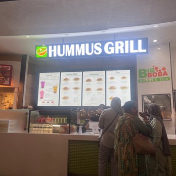 Hummus Grill - customers at the counter of hummus grill - Halal Near Me - Paramus, New Jersey Hummus Grill - customers at the counter of hummus grill - Halal Near Me - Paramus, New Jersey