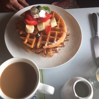 Paul's Place - I had to steal several bites of the hubby's amazing waffles! - Breakfast & Brunch Near Me - Hilo, Hawaii