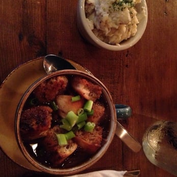 Founders Tavern & Grill - French onion soup and mashed potatoes- I do what I want. - Comfort Food Near Me - Pasadena, Maryland
