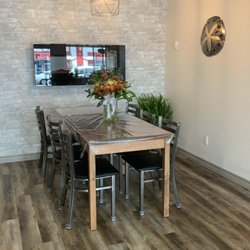 The Sea Biscuit Cafe & Eatery - A table by the fireplace!