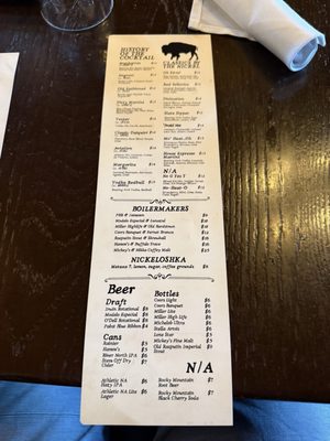 Menu photo 1 Wooden Nickel Crested Butte, CO