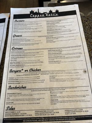 Menu photo 1 Copper Kettle Dubuque, IA