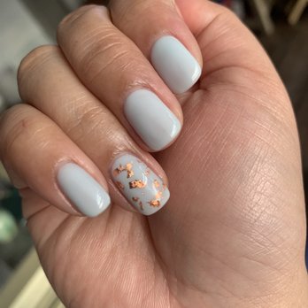 Jane’s mini Salon - Gel polish with bronze type foil - Nail Salons Near Me - Atlanta, Georgia Jane’s mini Salon - Gel polish with bronze type foil - Nail Salons Near Me - Atlanta, Georgia