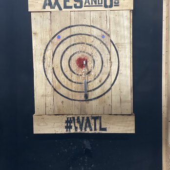 Axes and O's - One of my five bullseye shots - Venues & Event Spaces Near Me - Sterling, Virginia Axes and O's - One of my five bullseye shots - Venues & Event Spaces Near Me - Sterling, Virginia