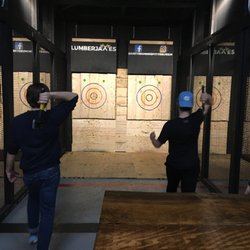 LumberjAxes Axe Throwing - Mt. Lebanon - My nephews making me proud with a great experience!