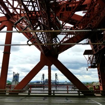 Broadway Bridge - Steel Bridge seen through Broadway Bridge - Landmarks & Historical Buildings Near Me - Portland, Oregon