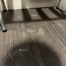 Hair all over the ground Hair all over the ground