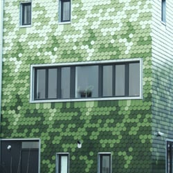 Grünes Pixel-Haus