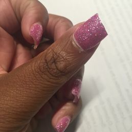 Tony chopped my nails off after i simply asked him to fix the shape.