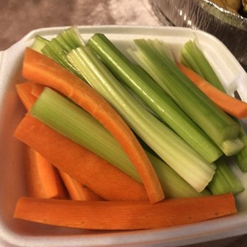 NY Flying Wings - carrots, celery, and macaroni - Chicken Wings Near Me - Bethpage, New York