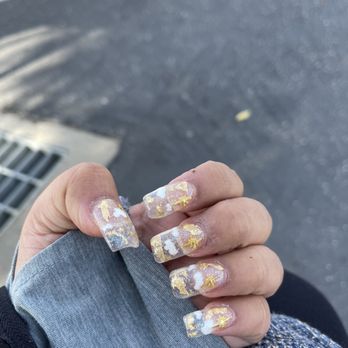 Nail Image - My nails from the first salon I went to - Nail Salons Near Me - Nipomo, California Nail Image - My nails from the first salon I went to - Nail Salons Near Me - Nipomo, California