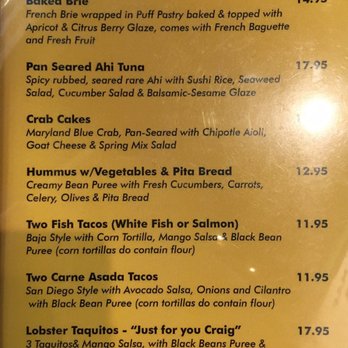 Toomey's - Menu shot... - New American Near Me - Mammoth Lakes, California