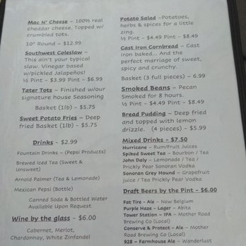 Satchmo's - Dinner sides and drinks - Cajun/Creole Near Me - Flagstaff, Arizona