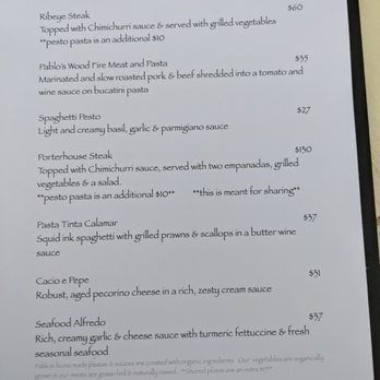 Pablo's Corner - Menu on July 20, 2022 - Latin American Near Me - Bandon, Oregon