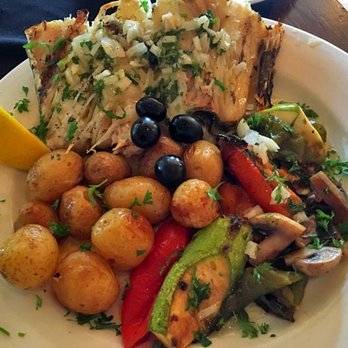 Wild Orchid - Bacalhau Da Casa (cod loin, roasted potatoes, grilled vegetables) - Portuguese Near Me - Hamilton, Ontario
