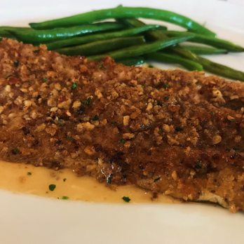 Ocean Prime - Pecan crusted trout with green beans - Seafood Near Me - Troy, Michigan Ocean Prime - Pecan crusted trout with green beans - Seafood Near Me - Troy, Michigan