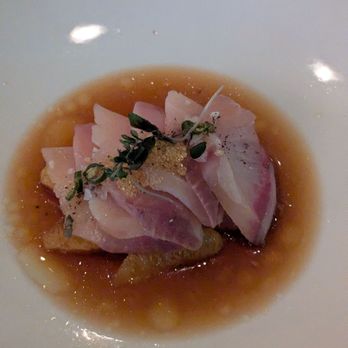 Uchiko Plano - Harman Chili: yellowtail ponzi orange slices underneath - Japanese Near Me - Plano, Texas
